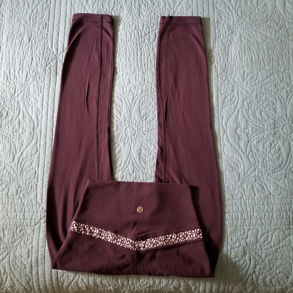 LULULEMON Deep Zinfandel Original/OG Align 25 Sz 2 - Picture 3 of 4